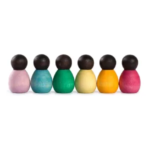 Wood Baby Nins Dark 6pcs