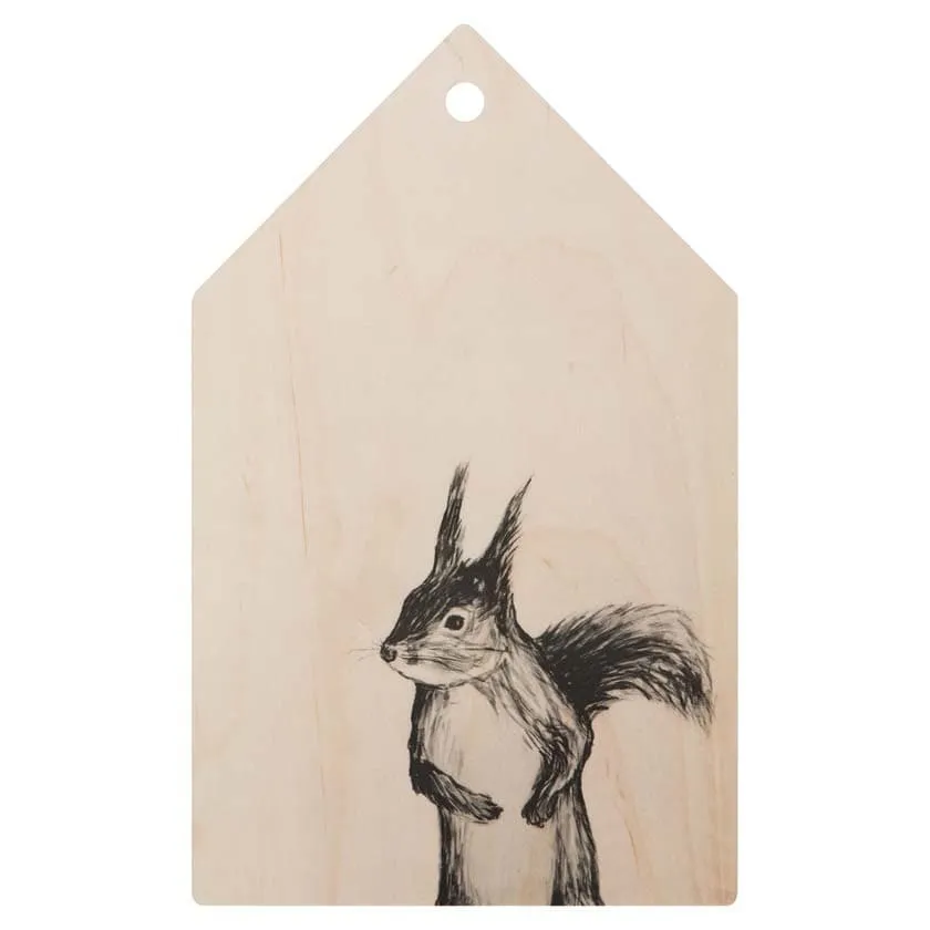 Wooden cutting board Squirrel
