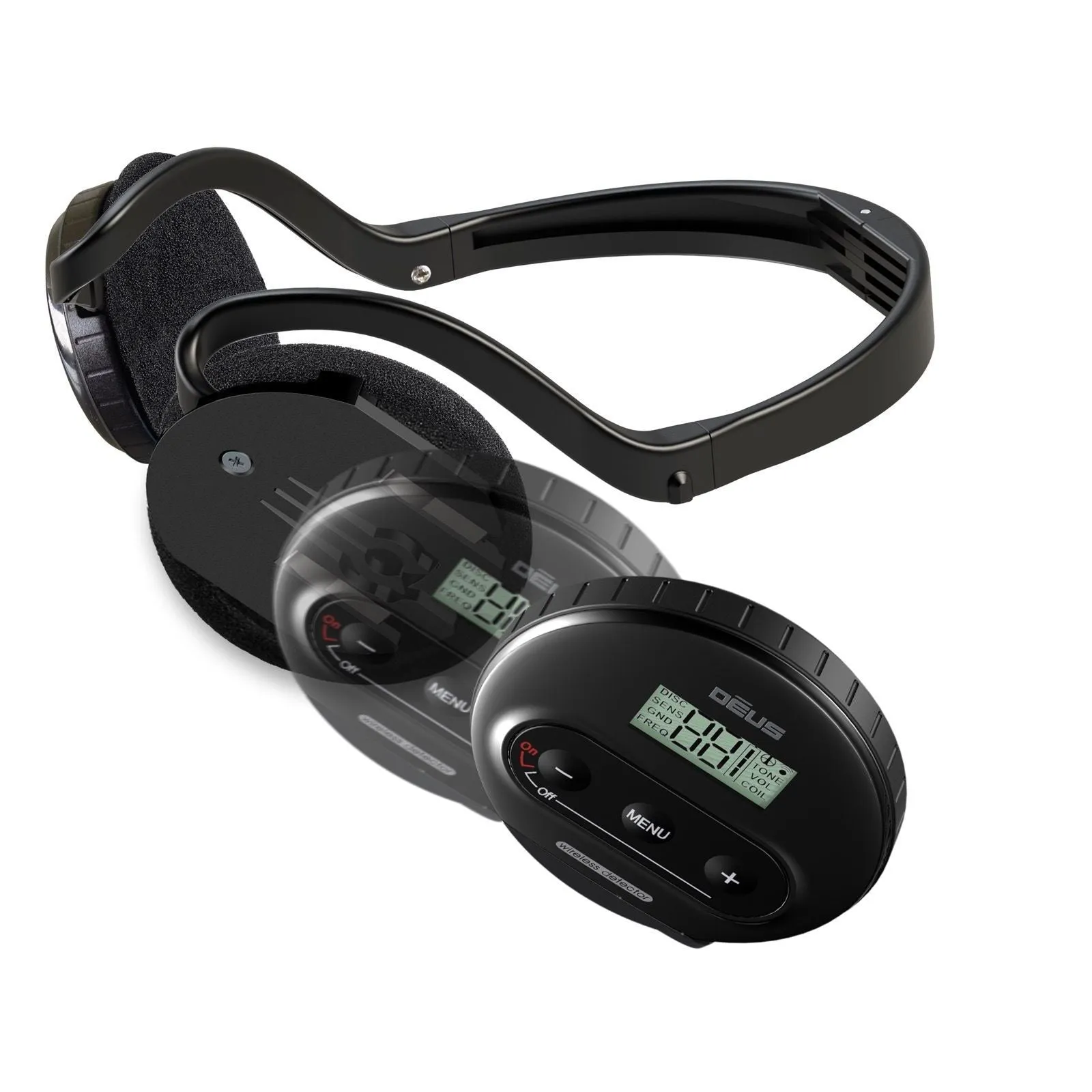XP Deus Detector w/ MI-6 Pinpointer, WS4 Backphones, Remote Screen & X35 Coils