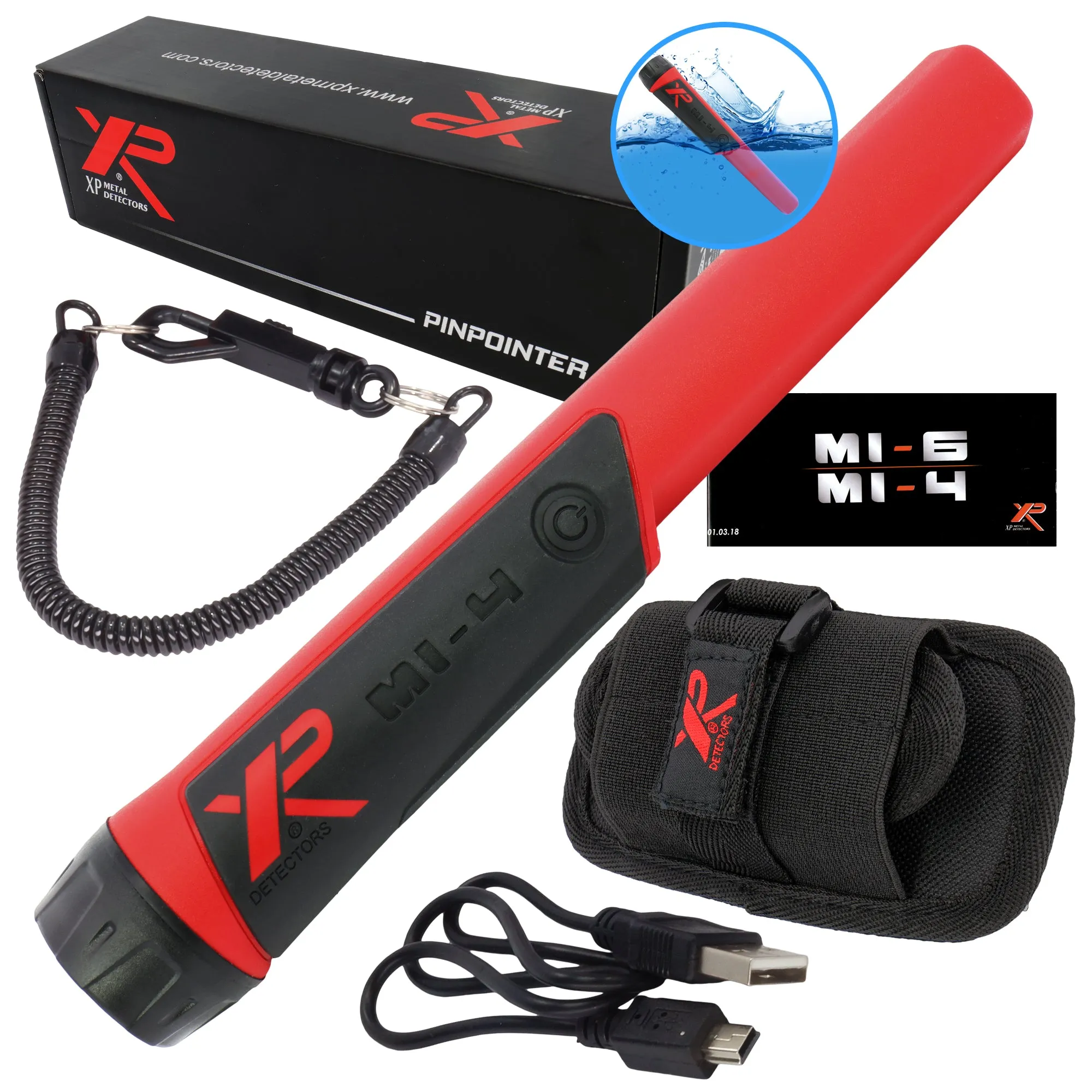 XP Deus Metal Detector w/ MI-4 Pinpointer, Remote, X35 Coil & more