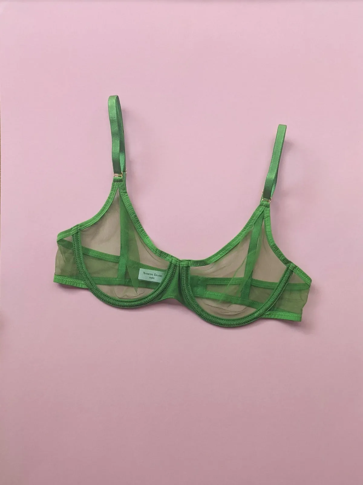 Yasmine Eslami: Jeanne Mesh Underwire Bra - 32F, 34E