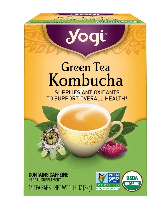 Yogi Green Tea Kombucha Tea 16 Tea Bags