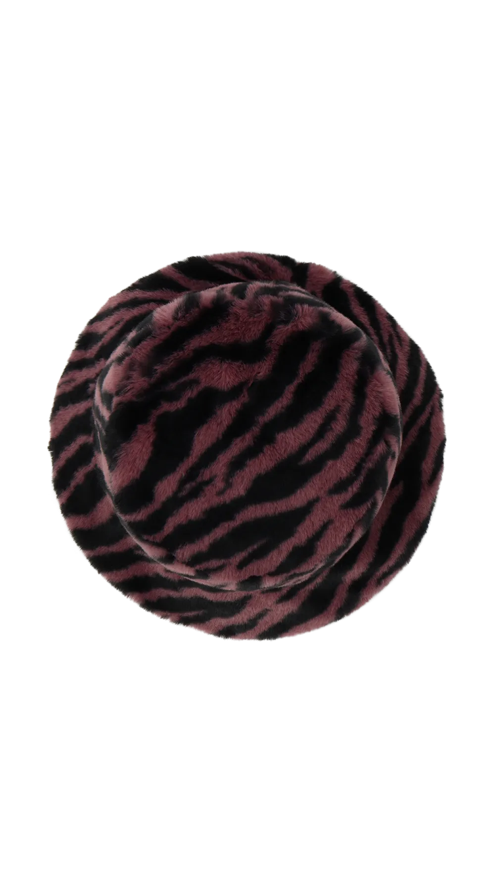 ZEBRA FUR BUCKET PINK